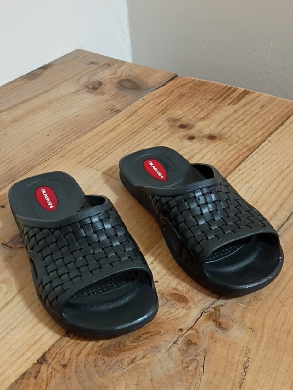 Okabashi Black Torino Men's Sandals Size ML 6-7